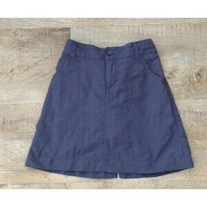 Columbia Girls Athletic Skort‎ Navy Omni Shade Adjustable Waistband 6X